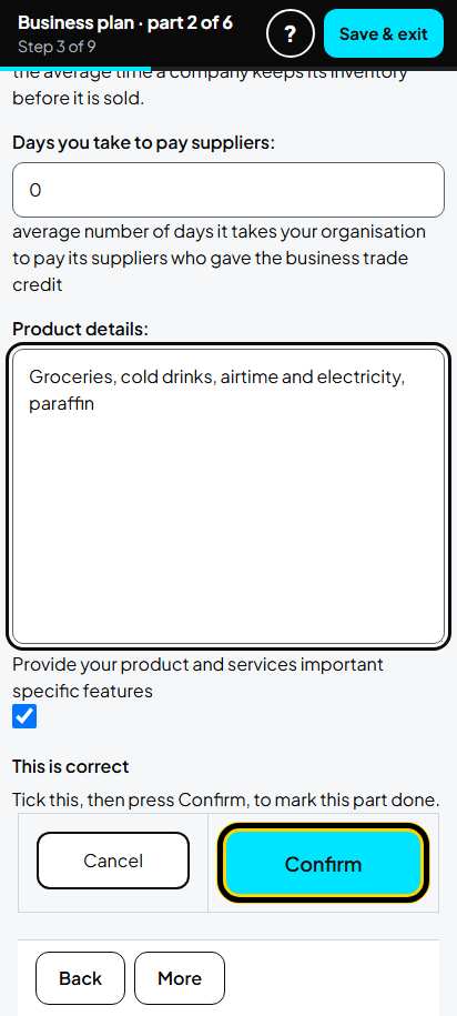 Screenshot for step 22: Revenue