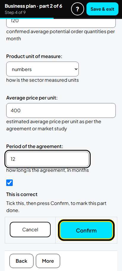 Screenshot for step 31: Market Secured