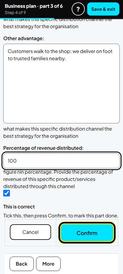 Screenshot for step 32: Distribution