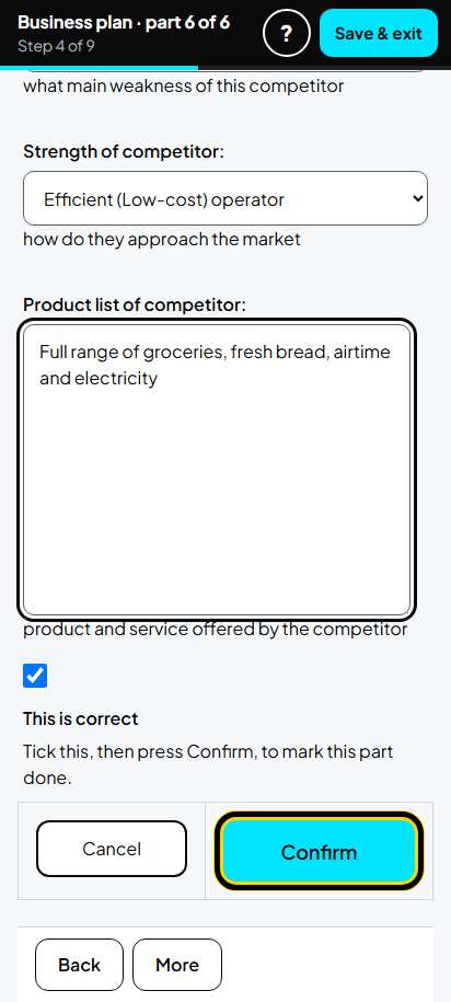 Screenshot for step 36: National Competition Analysis