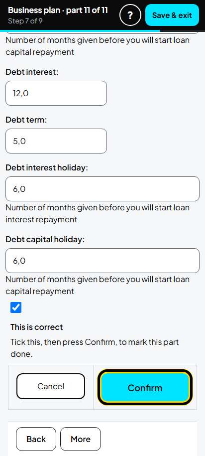Screenshot for step 53: Funding Required