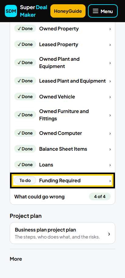 Screenshot for step 62: Check your plan