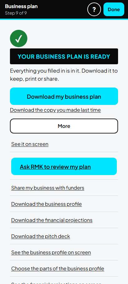 Screenshot for step 69: More