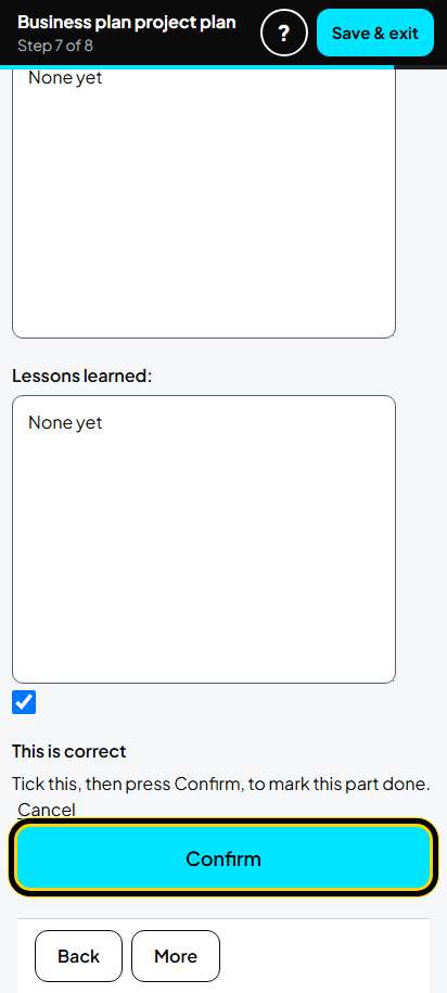 Screenshot for step 87: 7. Monitoring: one row