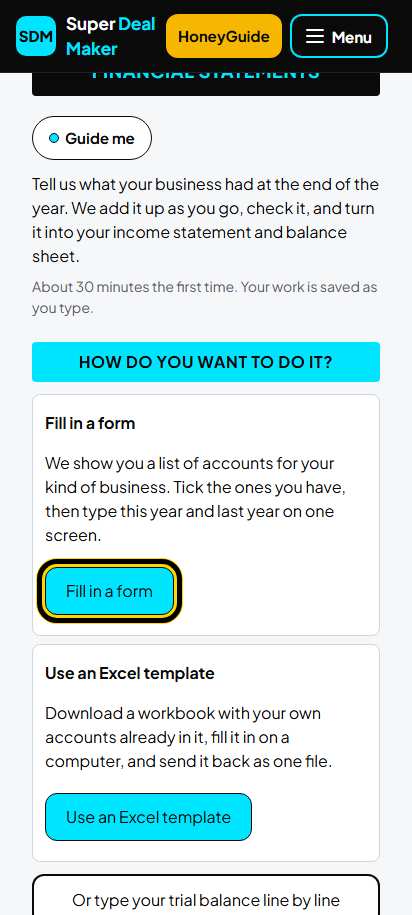 Screenshot for step 5: How do you want to do it?