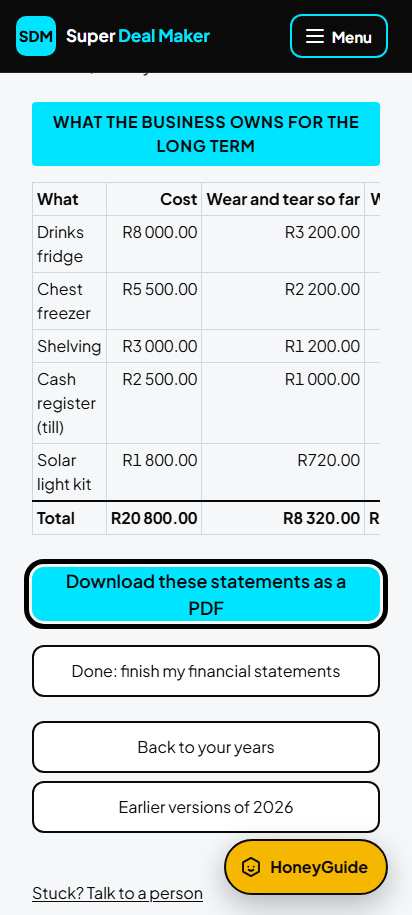 Screenshot for step 25: Download the PDF