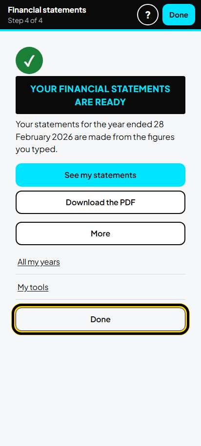 Screenshot for step 28: More