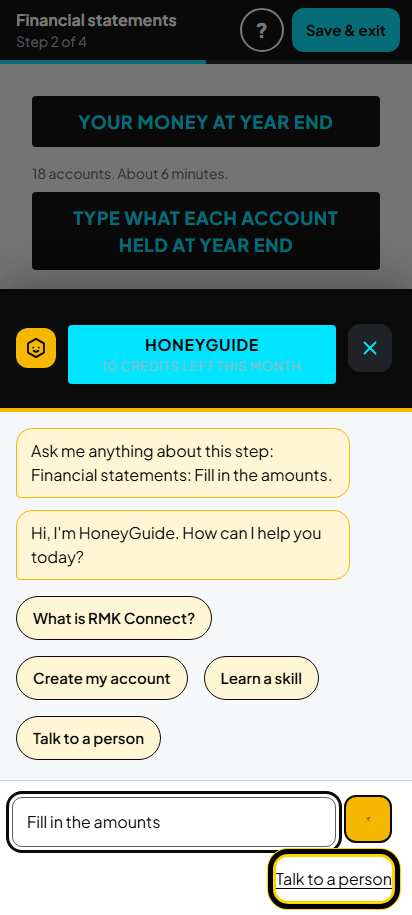Screenshot for step 59: HoneyGuide