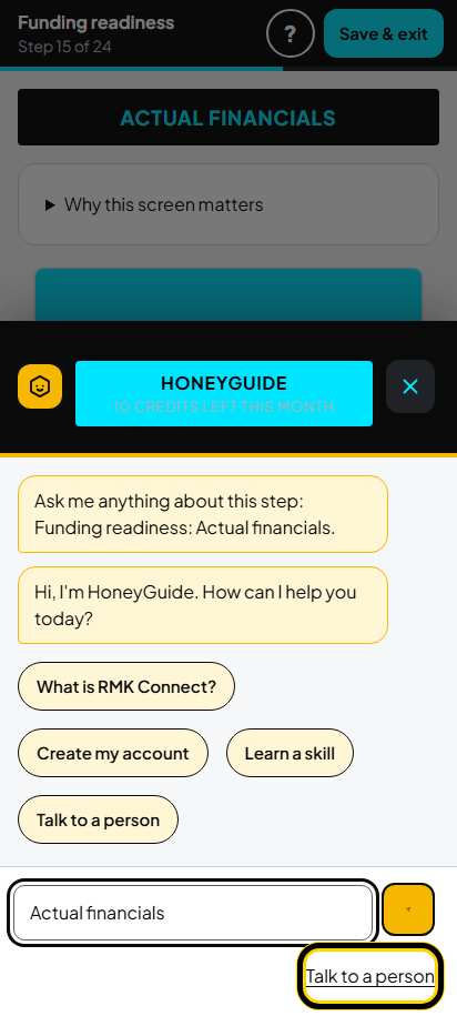 Screenshot for step 71: HoneyGuide